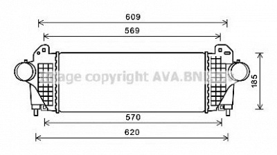 AVA QUALITY COOLING al4142 -  Интеркулер